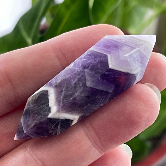 Jewelry - Double point Chevron dream amethyst gemstone